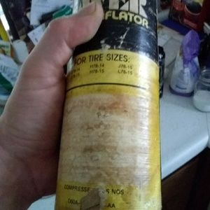 Empty compressed gas cylinder